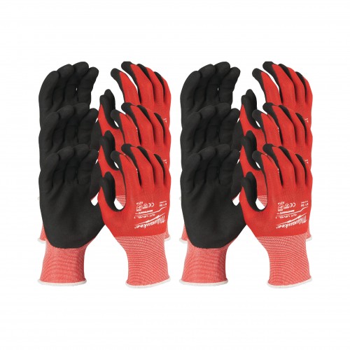 12 Pack Cut Level 1  Gloves-M/8 | Mănuși rezistente la tăiere 1/A - M/8 -  set 12 buc.